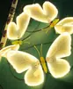 Luz LED Dinámica Brillante de Mariposa Luz Decorativa Navideña Forma de Mariposa Transparente Luz para Exteriores a Prueba de Lluvia Luz para Insectos