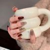Naizi Fototerapia Hecha a Mano Pura Uñas Postizas Diosa Llegando Venta al por Mayor Productos Terminados Reutilizable Parche de Arte de Uñas Removible