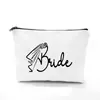 Temporada de Bodas Exclusiva Transfronteriza Bolsa de Maquillaje para Novia/Equipo de Novia Regalo para Novia Dama de Honor Bolsa de Almacenamiento de Lona