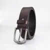 Cinto de Couro Versátil para Homens de Meia-idade e Jovens, Resistente ao Desgaste, Durável, com Fivela, para Moda Business