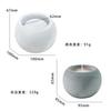 Molde de silicona para velas de aromaterapia, redondo y pequeño, de Zhongcheng, para manualidades, con yeso y adornos de aromaterapia.