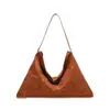 Nova bolsa tote de alta qualidade para o outono e inverno, estilo Maillard, transfronteiriça, nicho de moda, grande capacidade, para o dia a dia, na cor marrom