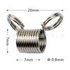 Venta al por mayor de fábrica 28 mm clip de cuentas tope de línea resorte de cuenta DIY joyería pulsera joyería clip anticaída línea Resorte