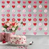 Novedades Transfronterizas para Bodas, Fiestas de San Valentín, Guirnaldas Decorativas de Corazón de Amor Xoxo, Banderines Decorativos de San Valentín, Montaje de Escena