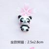Resina dos desenhos animados panda sapo patch DIY acessórios para chapéus infantis geladeira adesivo papelaria caixa material de beleza