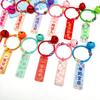 Llavero con colgante de acrílico dorado para examen de estudiante, inspirador, título de clasificación, texto, tarjeta, libro, anillo, bolso, hebilla, accesorios