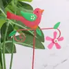 Vasos de Flores de Ferro para Jardim Transfronteiriços, Acessórios para Arranjos de Flores Joaninha, Decoração de Jardim, Estacas de Flores de Animais, Presentes de Feriado para Exterior