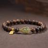 Pulsera de madera de agar Pulsera de calabaza de jade Hetian Pulsera de madera Wenwan para mujer Cuentas de Buda Marca de la suerte Nicho Pulsera para mujer Venta al por mayor