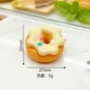Micro Paisagem Creme Donut Mini Padaria Comida Brinquedo Resina Acessórios Chaveiro DIY Pingente Acessórios para Pente
