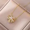 Colar Feminino, Novo Pingente de Amor Transfronteiriço da Moda, Design de Nicho, Colar Simples e Versátil com Corrente para Clavícula