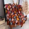 Bufanda Nueva Elegante Versátil de Algodón Lino Fina para Viaje Salida para Mujer Verano Decorativa Estampado Floral Larga
