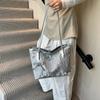Moderna Bolsa de Hombro de Perlas para Mujer 2026 Nueva Informal Elegante Bolso Tote de Gran Capacidad Bolso Simple de Hombro para Viajes