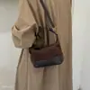 Bolso Bandolera de Gamuza con Retazos de Hombro Único para Mujer, Estilo Nicho para Viajes Diarios 2026, Bolso de Mano con Patrón de Diamantes Retro, Versátil, Nuevo Estilo