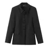 Moda femenina europea y americana transfronteriza INS camisa versátil con cuello de solapa blazer de un solo botón