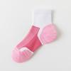 Nuevos calcetines de otoño e invierno para mujer, calcetines deportivos de tubo medio con combinación de colores, calcetines de entrenamiento para correr transpirables absorbentes de sudor, talón grande, venta al por mayor