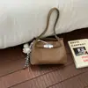 Bolsa Kelly de alta qualidade 2026, nova, estilo vintage, com alça larga nos ombros, bolsa bucket requintada com padrão de lichia, bolsa de ombro e transversal para o dia a dia