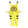 Disfraz Inflable de Pikachu de Halloween Transfronterizo Accesorios Divertidos para Escenario Fiesta Rendimiento Montar Abeja Disfraz Inflable