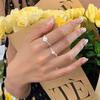 Anillo Nuevo Flor de Rosa Plata Esterlina Diseño Nicho para Mujer Lujo Ligero Sentido de Alta Gama Apertura Ajustable Anillo para Dedo Joyería de Moda