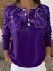 Sudadera con Botones y Cuello en V de Nuevo Estilo Transfronteriza de Manga Larga Otoño e Invierno con Estampado Moda Personalizada Chaqueta Suéter Casual para Mujer