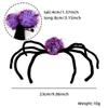 Decoraciones de Halloween Pinza para el Cabello de Araña Fiesta del Festival de los Fantasmas Accesorios para Fotos de Disfraces Araña Morada Tridimensional Aterradora para el Cabello