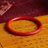 Pulseira de Cinábrio da Montanha Putuo Oficial Benmingnian Pulseira Jingle Pulseira de Minério Cru Natural Ouro Roxo Areia Feminino Presente