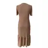 2026 Nuevo Verano Transfronterizo Estilo Europeo y Americano Moda Callejera para Mujer Vestido de Ajuste Delgado con Escote en V y Falda Irregular
