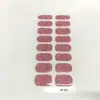 Popular Transfronterizo 16 Dedos Color Sólido Diseño Simple Pegatinas para Uñas Cobertura Completa Película de Esmalte Impermeable Pegatinas para Uñas Venta al por Mayor
