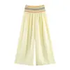 Item de Venda Quente Transfronteiriça do Aliexpress Nova Coleção Primavera 2026 Top Cropped de Alcinha 3034712 + Calça Wide Leg 1165115