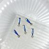 Lote de Nueva Joyería para Uñas de Aleación China Diamante Azul Aqua Cuadrado Gordo Gotas de Agua Xi Fei Zhen Huan Mismo Palacio Armadura con Diamante