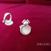 Joias Artesanais Étnicas Miao de Guizhou Acessórios de Bordado Miao Anel DIY de Prata Miao Base Vazia para Anel de Bordado Inlaid