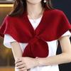 Xale de Seda de Gelo Feminino Redutor de Idade Capa para Pés de Galinha Ombreira Celebridade Senhoras Primavera e Outono Proteção para o Pescoço Sala com Ar Condicionado Lenço Versátil