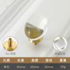 Ovo de Pomba de Cristal Champagne Exportação Porta de Guarda-Roupa Italiana Maçaneta de Armário de Cozinha Luz de Luxo Moderna Transparente Pequena Maçaneta