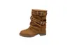 Botas Martin Curtas para Tornozelo com Fivela Simples de Camurça Femininas 2026 Outono Novo Estilo Sola Grossa Aumento de Altura Botas da Moda Botas de Cano Médio