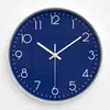 Reloj de pared para uso doméstico, reloj simple de pared para sala de estar y dormitorio, reloj de cuarzo, no requiere perforación, forma redonda, disponible para venta al por mayor