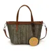 Bolsa de Mão Patchwork Estilo Coreano em Malha Fly-Knit para Mulheres 2026 Nova Bolsa Transversal Tecida Respirável de Verão Bolsa Saco Color-Blocking Retrô