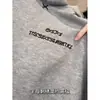 Sudadera con capucha bordada estilo americano de talla grande para mujer, nuevo modelo Primavera y Otoño 2026, diseño holgado, chaqueta superior adelgazante
