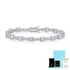 Pulsera Más Vendida Transfronteriza Europea y Americana de Plata de Ley S925 Incrustada con Moissanita Pulsera Tenis Joyería de Mano Brillante Venta al por Mayor en Stock