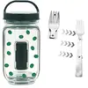 Saladkid Salad Pod Contenedor de Plástico para Ensalada con Tapa de Apertura Lateral, Frasco para Conservar Frescura, Contenedor Sellado
