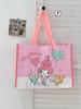 Bolso Tejido Original Autorizado de Sanrio Lindo Bolso de Hombro de Dibujos Animados Gran Capacidad Bolsa de Compras para Mamá Bolsa de Compras