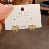 Pendientes de Corazón Brillantes con Diamantes Completos de Plata S925, Aguja de Plata, Diseño Sencillo de Nicho, Moda Versátil Exquisita de Verano