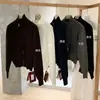 Liquidación, Sin Devoluciones ni Cambios. Cardigan Tejido Minimalista Estilo Coreano Grueso Versátil Ajustado Doble Cremallera Cuello Alto Manga Larga W7813