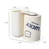 Vaso con Forma de Oso para Cepillo de Dientes para Uso en Casa, Vaso para Cepillo de Dientes de Bebé, Vaso para Enjuague Bucal, Portacepillos de Dientes para Dormitorio de Estudiante, Portacepillos de Dientes para Pareja