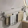 Toallero de ventosa para baño, estante de almacenamiento de pared sin taladro, toallero de barra única para almacenamiento en el baño