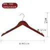 Cabides de Madeira Espessos para Uso Doméstico, Antiderrapantes, Adequados para Hotéis e Pousadas, Atacado, Sem Marca, Anti-Amassado nos Ombros, Estilo Madeira Maciça