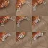 Accesorios para el cabello con elemento de letra de moda europea y americana, diadema para novia y dama de honor, pasador de strass, tocado para fiesta navideña, fiesta de cumpleaños
