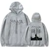 Sudadera Merchandising Tour 2024 Cornejo Mirada Sudadera para Hombre Negra Blanca Delgada