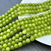 Calcedonia Verde Hierba DIY Semi-Terminadas Cuentas Sueltas Hechas a Mano Para Bisutería Optimizadas Accesorios de Joyería de Piedra Natural Venta Directa de Fábrica