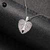 Collar con Colgante de Corazón con Alas Abatibles de Acero Inoxidable Electrochapado en Oro Real para Mujer, Personalizable con Texto, Cadena para Clavícula