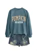 Amazon eBay sitio independiente casual cómoda elegante temporada de calabaza sudadera floral de calabaza para mujer