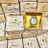 Reloj de cuarzo multifuncional Kulomi con puntero para niños, bonito reloj de dibujos animados luminoso, resistente al agua y de alto valor de color.